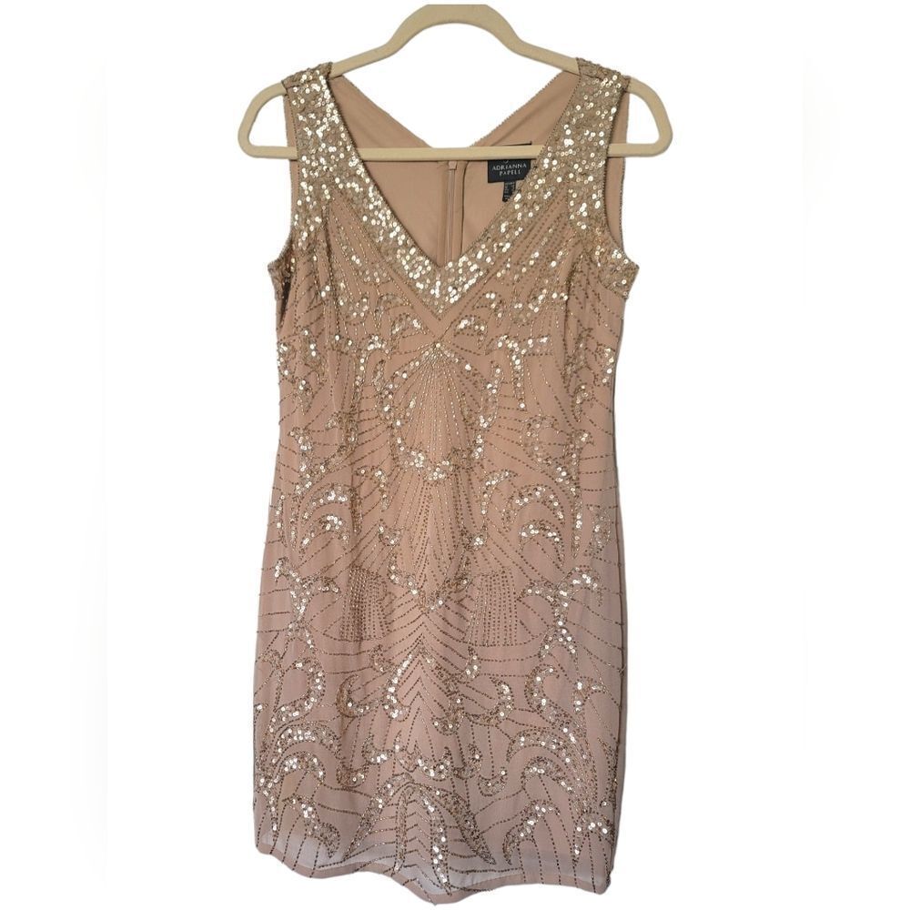 Adrianna Papell Sequin Dress
